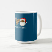 平和愛アフリカ系アメリカ人サンタクロースのクリスマス コーヒーマグカップ (正面右)