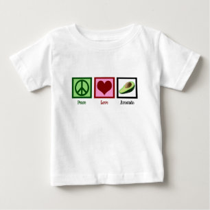 平和愛アボカド ベビーTシャツ