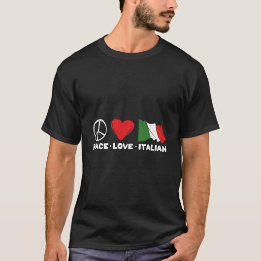平和愛イタリアン Tシャツ (正面)