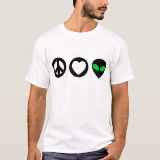 平和愛エイリアン Tシャツ