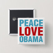 平和愛オバマ 缶バッジ (正面&裏面)