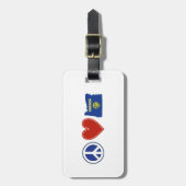 平和愛オレゴン ラゲッジタグ (正面縦)