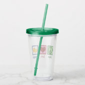 平和愛オレンジ アクリルタンブラー (裏面)