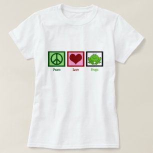 平和愛カエル Tシャツ