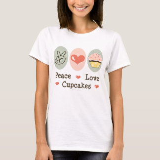 平和愛カップケーキのタンクトップ Tシャツ