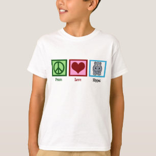 平和愛カバ Tシャツ