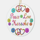 平和愛カラオケ セラミックオーナメント (左)