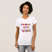 平和愛カラオケ Tシャツ (正面フル)