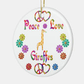 平和愛キリン セラミックオーナメント (左)