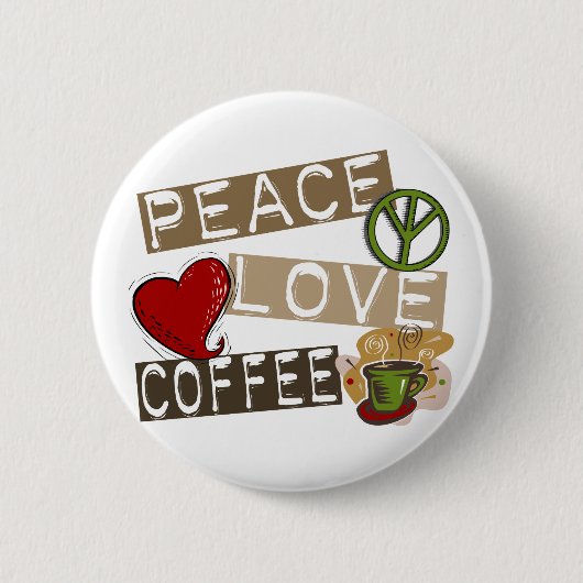 平和愛コーヒー2 缶バッジ (正面)