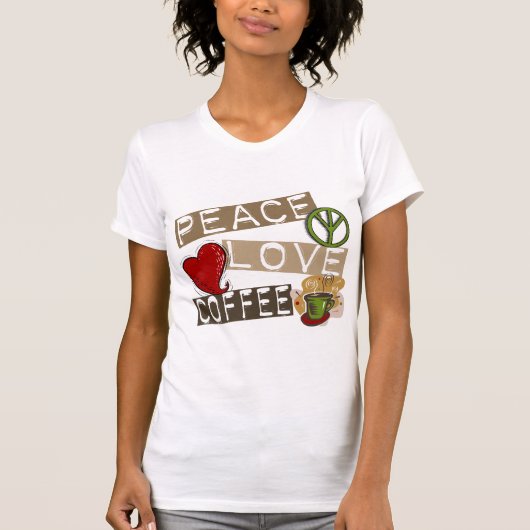 平和愛コーヒー2 Tシャツ (正面)