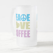 平和愛コーヒー フロストグラスビールジョッキ (正面左)