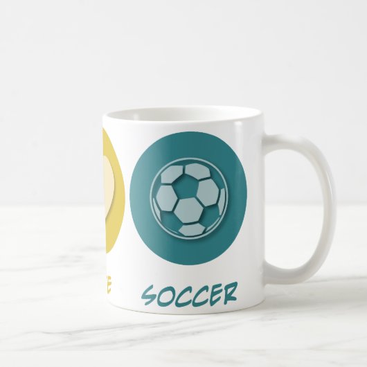 平和愛サッカー コーヒーマグカップ (右)