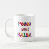 平和愛サルサ コーヒーマグカップ (左)