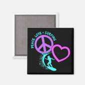 平和愛サーフィン マグネット (正面/裏面)