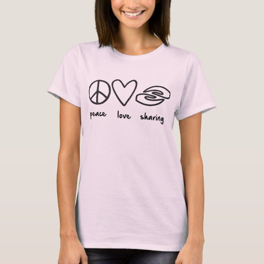 平和愛シェアリングメンズティー Tシャツ (正面)