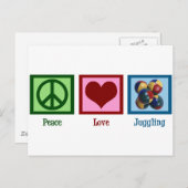 平和愛ジャグリング ポストカード (正面/裏面)