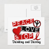 平和愛ストップ飲み運転 ポストカード (正面/裏面)