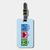 平和愛スピーチの言語病理学 ラゲッジタグ (正面縦)