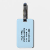 平和愛スピーチの言語病理学 ラゲッジタグ (裏面縦)