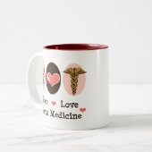 平和愛スポーツ医学のマグ ツートーンマグカップ (正面左)