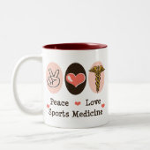 平和愛スポーツ医学のマグ ツートーンマグカップ (左)