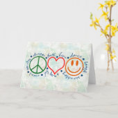 平和愛スマイル カード (黄色い花)