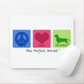 平和愛ダックスフント マウスパッド (マウス)