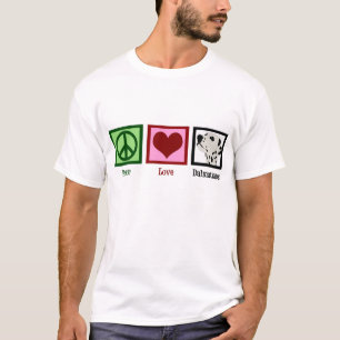 平和愛ダルマティアン Tシャツ