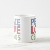 平和愛チェロ コーヒーマグカップ (中央)