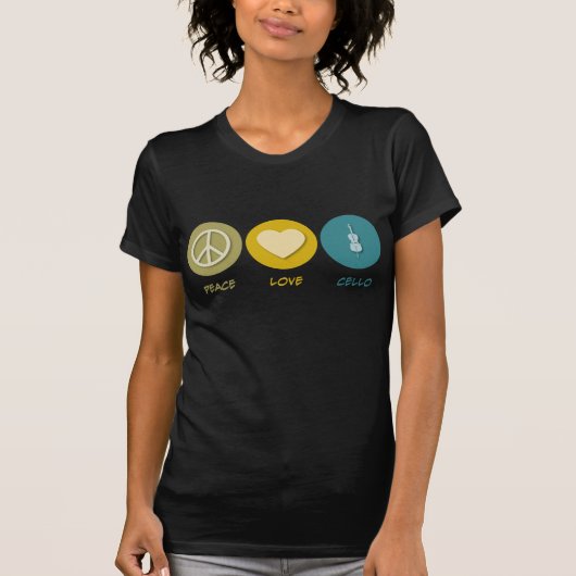 平和愛チェロ Tシャツ (正面)
