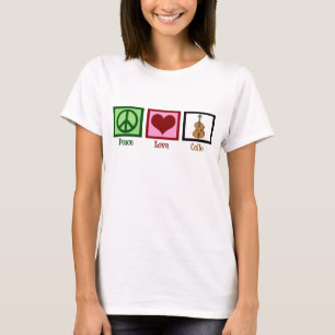 平和愛チェロ Tシャツ