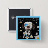 平和愛チョコレートダルマチア人 缶バッジ (正面&裏面)