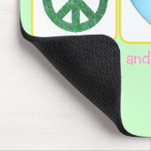 平和愛チョコレートバニー マウスパッド (コーナー)