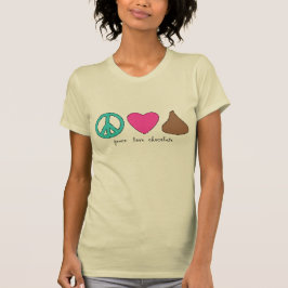 平和愛チョコレートTシャツ Tシャツ