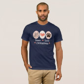 平和愛チワワのTシャツ Tシャツ (正面フル)