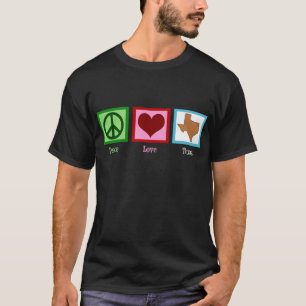 平和愛テキサス州 Tシャツ