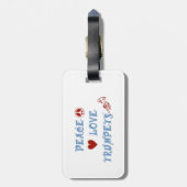 平和愛トランペット ラゲッジタグ (裏面縦)