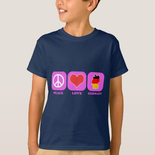 平和愛ドイツ Tシャツ (正面)