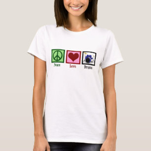 平和愛ドラム Tシャツ