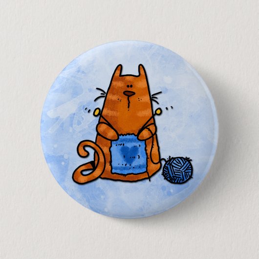 平和愛ニット 缶バッジ (正面)