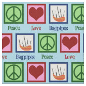 平和愛バグパイプ ファブリック (クローズアップ)