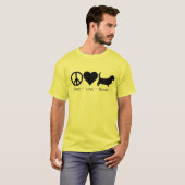 平和愛バセットハウンド Tシャツ (正面フル)