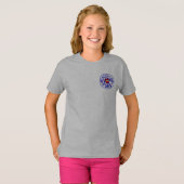 平和愛パグの女の子のジッパーのフード付きスウェットシャツ (正面フル)