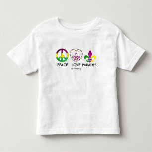 平和愛パレードの謝肉祭のワイシャツ トドラーTシャツ