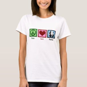平和愛パンダ Tシャツ