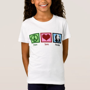 平和愛パンダ Tシャツ