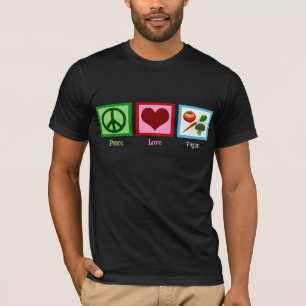 平和愛ビーガン Tシャツ