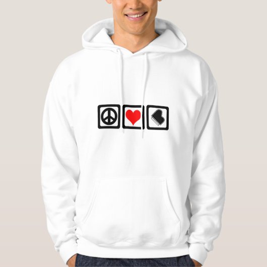 平和愛ピアノ パーカ (正面)