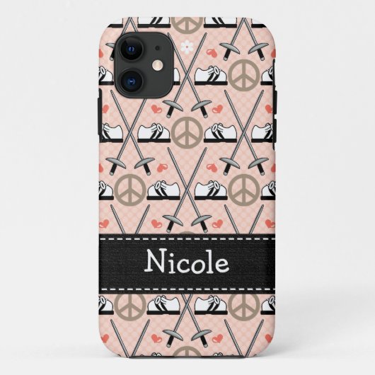 平和愛フェンシング Case-Mate iPhoneケース (裏面)